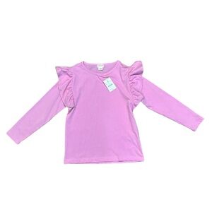 NWT CREWCUTS GIRLS FLUTTER LONGSLEEVE T-SHIRT SMALL